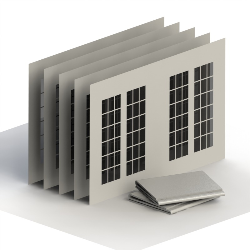 Tinted Clear French Windows